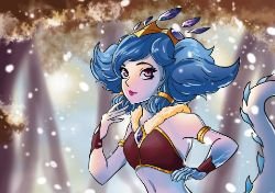 Winter Wonderland Neeko by Leo Halwart HD Wallpaper Background Fan Art Artwork League of Legends lol