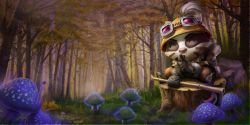Badger Teemo Splash Art HD 4k Wallpaper Background Official Art Artwork League of Legends lol
