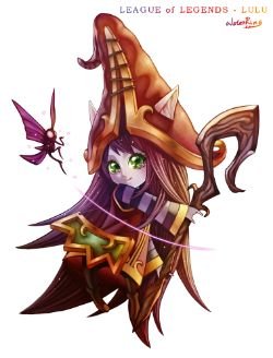 Lulu by WaterRing (3) HD Wallpaper Fan Art Artwork League of Legends lol