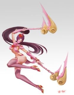 Heartseeker Akali by Aphanopanop HD Wallpaper Fan Art Artwork League of Legends lol