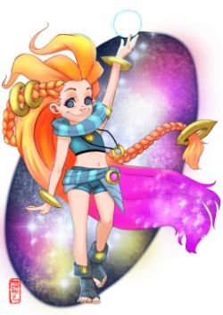 Zoe by Archiri HD Wallpaper Background Fan Art Artwork League of Legends lol