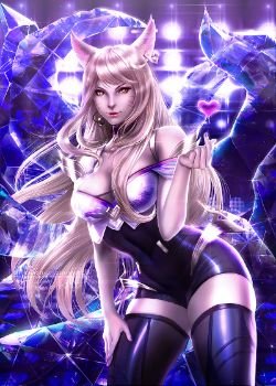 K/DA Ahri by DivineImmortality HD Wallpaper Background Fan Art Artwork League of Legends lol