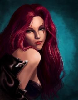 Katarina Portrait by Ioruko HD Wallpaper Fan Art Artwork League of Legends lol