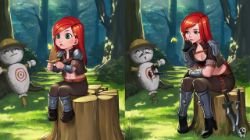 Little Katarina & Grown Up Katarina by bling HD Wallpaper Fan Art Artwork League of Legends lol