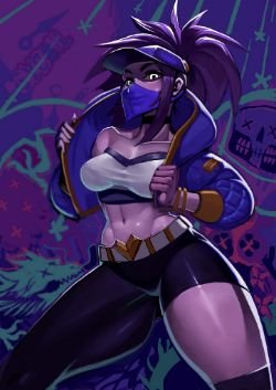 K/DA Akali by Krømosome HD 4k Wallpaper Background Fan Art Artwork League of Legends lol