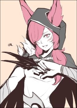 Xayah by cal HD Wallpaper Official Artwork League of Legends lol
