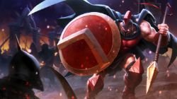 Classic Pantheon Chinese Splash Art 4k HD Wallpaper Official Artwork League of Legends lol