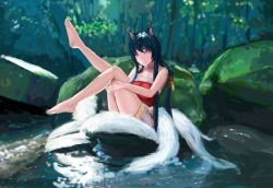 Ahri by 菖蒲嗣 HD Wallpaper Background Fan Art Artwork League of Legends lol