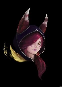 Xayah Portrait by NaiTang HD Wallpaper Fan Art Artwork League of Legends lol