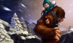 Sasquatch Nunu Splash Art League of Legends Artwork Wallpaper lol