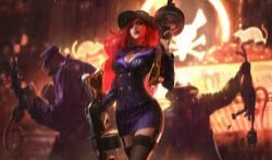 Mafia Miss Fortune Splash Art Update HD 4k Wallpaper Background Official Art Artwork League of Legends lol