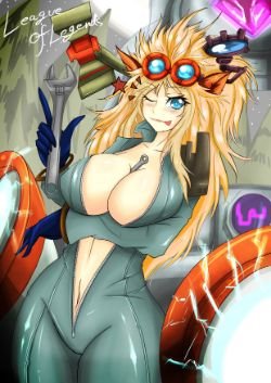 Sexy Female Heimerdinger by TorahimeMax Gender Swap Bend HD Wallpaper Fan Art Artwork League of Legends lol