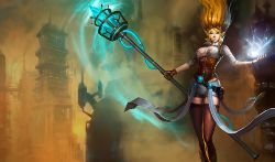 Hextech Janna Splash Art League of Legends Artwork Wallpaper lol