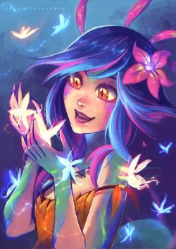 Neeko by Sou Ortiz HD Wallpaper Background Fan Art Artwork League of Legends lol (2)