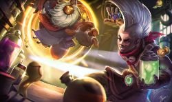 Bard Vs Ekko by sebray HD Wallpaper Background Fan Art Artwork League of Legends lol