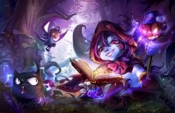 Halloween Lulu (Concept) by Tu Tu HD Wallpaper Background Fan Art Artwork League of Legends lol