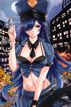 Officer Caitlyn by Bery HD Wallpaper Artwork Fan Art League of Legends lol