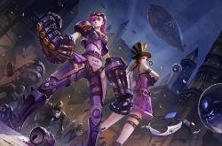 Vi & Caitlyn by 風の行者 HD Wallpaper Fan Art Artwork League of Legends lol HD Wallpaper Fan Art Artwork League of Legends lol