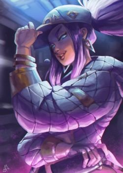 K/DA Akali by Marios Dalavouras HD Wallpaper Background Fan Art Artwork League of Legends lol