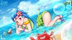 Pool Party Zoe by 魏喵 HD 4k Wallpaper Background Fan Art Artwork League of Legends lol