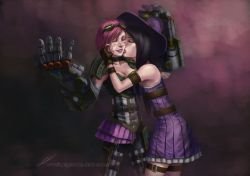 Caitlyn & Vi by huntybounter HD Wallpaper Background Fan Art Artwork League of Legends lol