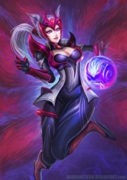 Challenger Ahri by BADCOMPZERO League of Legends Artwork Wallpaper lol