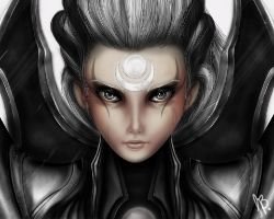 Diana Portrait by LorrayneBicalho HD Wallpaper Fan Art Artwork League of Legends lol