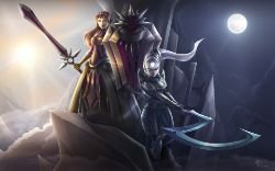 Leona & Diana by VegaColors (3) HD Wallpaper Fan Art Artwork League of Legends lol