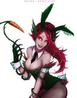 Battle Bunny Zyra by Mynxuu HD Wallpaper Fan Art Artwork League of Legends lol