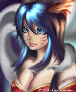 Ahri by JackieFelix (8) League of Legends Artwork HD Wallpaper lol Fan ArtFan Art Artwork