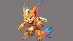 Gnar by RinTheYordle HD Wallpaper Fan Art Artwork League of Legends lol