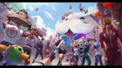 Academy Darius, Xayah, Rakan, Garen, Jinx, Sona, Gnar, Braum, Pantheon, Yasuo, Janna, Ziggs, Lee Sin, Ezreal, Ekko, Teemo, Kog'Maw & Taliyah by kusanagi lin HD Wallpaper League of Legends lol