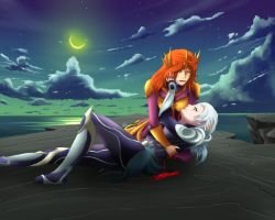 Diana & Leona by DragonBreath75 HD Wallpaper Fan Art Artwork League of Legends lol