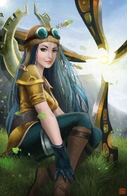 Aviator Irelia by Lo0bo0 HD Wallpaper Fan Art Artwork League of Legends lol