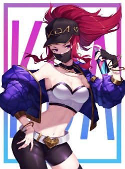K/DA Akali by -KANK- HD Wallpaper Background Fan Art Artwork League of Legends lol