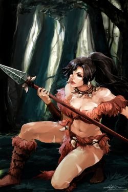 Nidalee by betrayal-and-wisdom HD Wallpaper Fan Artwork League of Legends lol