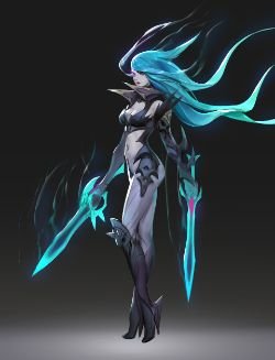 Death Sworn Katarina Concept by Zeronis HD Wallpaper Background Official Art Artwork League of Legends lol