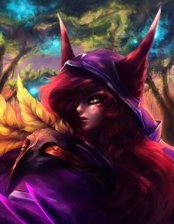 Xayah by Marie D HD Wallpaper Background Fan Art Artwork League of Legends lol