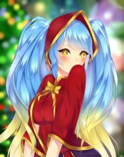 Silent Night Sona by goldenncat HD Wallpaper Background Fan Art Artwork League of Legends lol