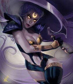 Dark Valkyrie Diana by Aomori HD Wallpaper Fan Art Artwork League of Legends lol