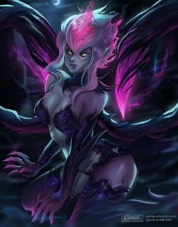 Evelynn Rework by Gumae (2) HD Wallpaper Background Fan Art Artwork League of Legends lol