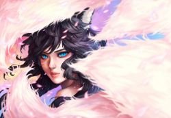 Ahri by Mikkapi League of Legends Artwork Wallpaper lol Fan Art