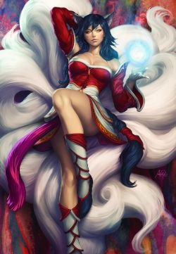 Ahri by Artgerm League of Legends Artwork HD Wallpaper lol Fan ArtFan Art Artwork