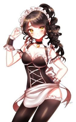 French Maid Nidalee by 등뒤에엄마 HD Wallpaper Background Fan Art Artwork League of Legends lol Thumbnail