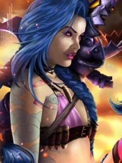 Jinx by LaikenDesignz HD Wallpaper Background Fan Art Artwork League of Legends lol