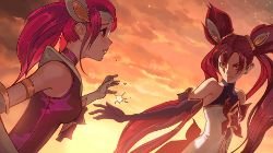 Star Guardians Promo Jinx & Lux League of Legends Artwork Wallpaper lol