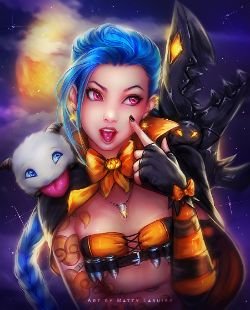 Jinx by PeculiarDork HD Wallpaper Background Fan Art Artwork League of Legends lol