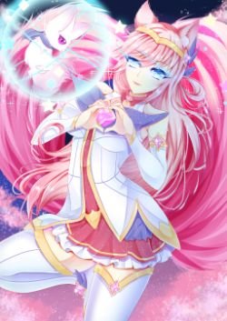 Star Guardian Ahri by NyanDrawings HD Wallpaper Background Fan Art Artwork League of Legends lol