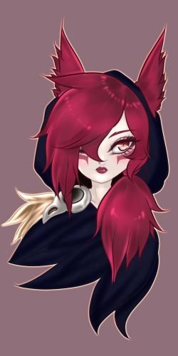 Xayah by 행운느님 HD Wallpaper Background Fan Art Artwork League of Legends lol