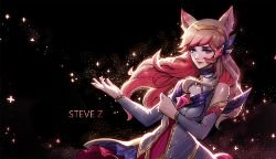 Star Guardian Ahri by Steve Zheng HD Wallpaper Background Fan Art Artwork League of Legends lol
